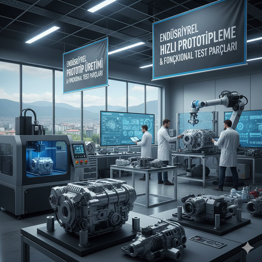 Endüstriyel Prototip Üretimi – Bursa’da Hızlı Prototipleme ve Fonksiyonel Test Parçaları
