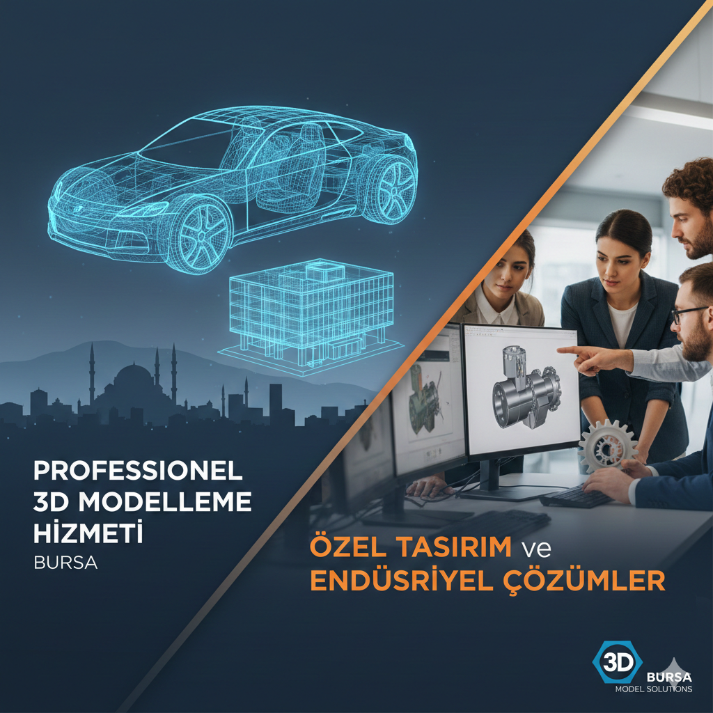 Profesyonel 3D Modelleme Hizmeti – Bursa’da Özel Tasarım ve Endüstriyel Çözümler
